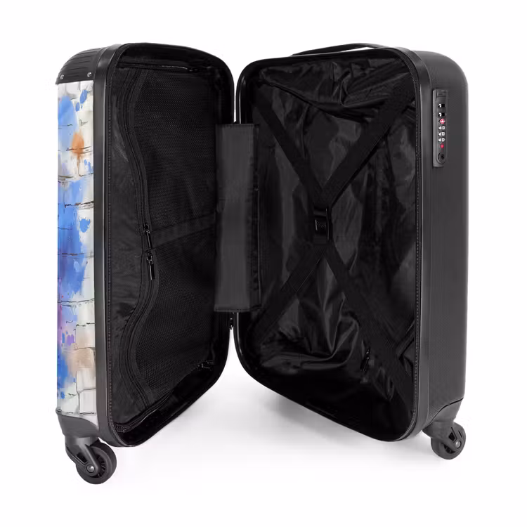 Suitcase - Purple lavender in graffiti style — 4