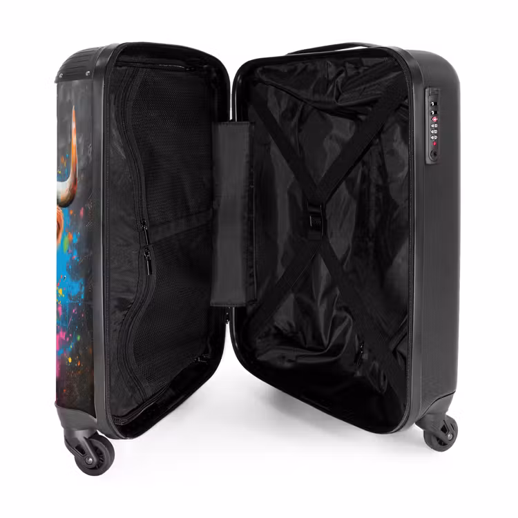 Suitcase - Scottish highlander as graffiti art — 5