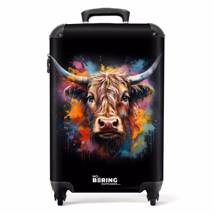 Suitcase - Scottish Highlander as Graffiti Art — 1