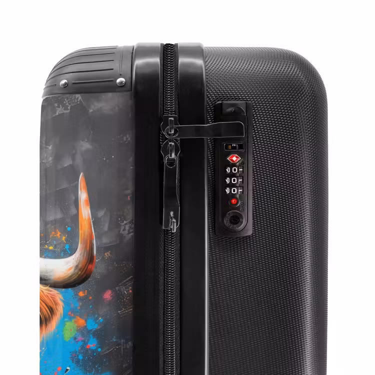 Suitcase - Scottish highlander as graffiti art — 6