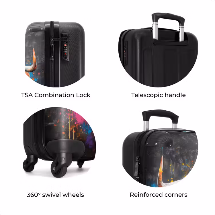 Suitcase - Scottish highlander as graffiti art — 8