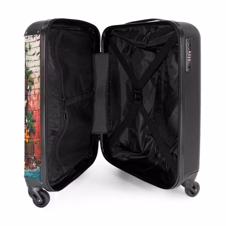 Suitcase - Waterfall in graffiti style — 4
