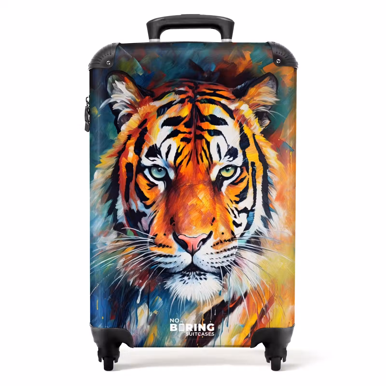 Suitcase - Portrait of a tiger as oil art — 1