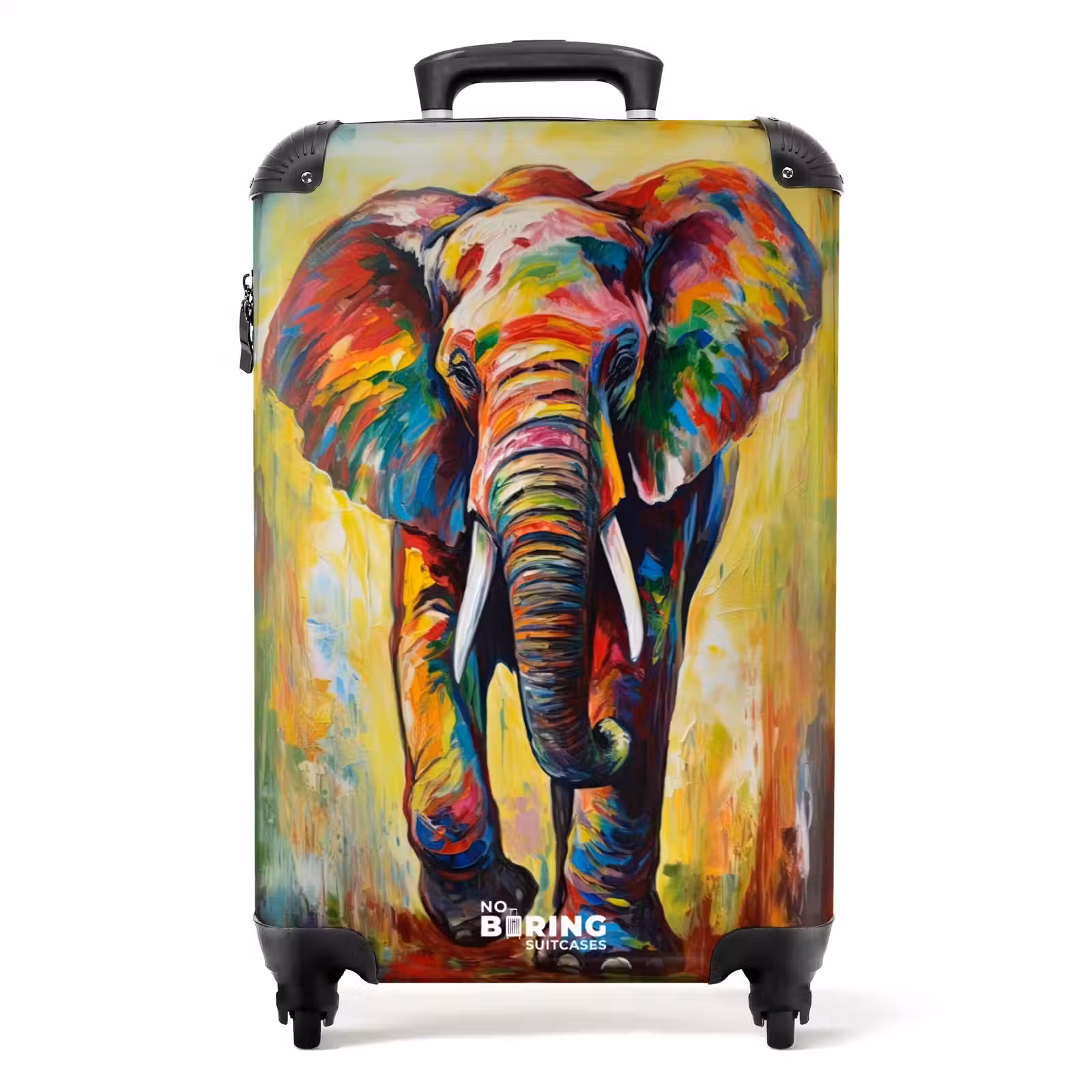 Suitcase - Portrait of an elephant as an oil artwork — 1