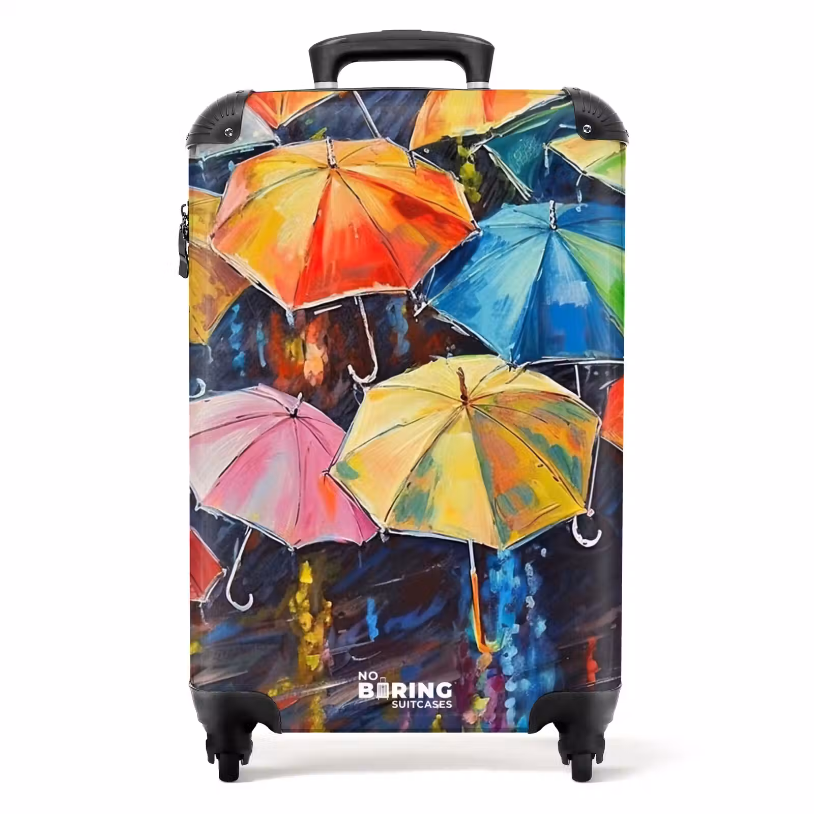 Suitcase - Umbrellas - Painting - Art - Rainbow — 1