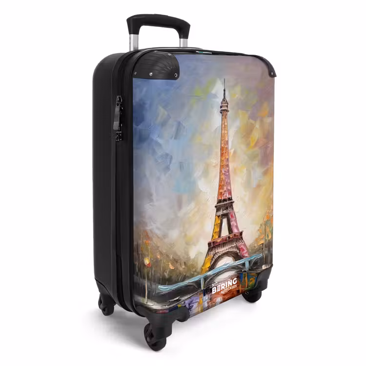 Suitcase - Eiffel Tower - Painting - Oil Painting - Paris — 2