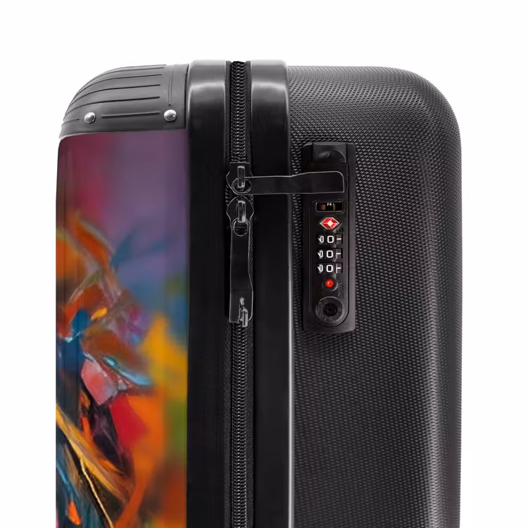 Suitcase - Face - Woman - Oil Painting - Colorful - Art — 5