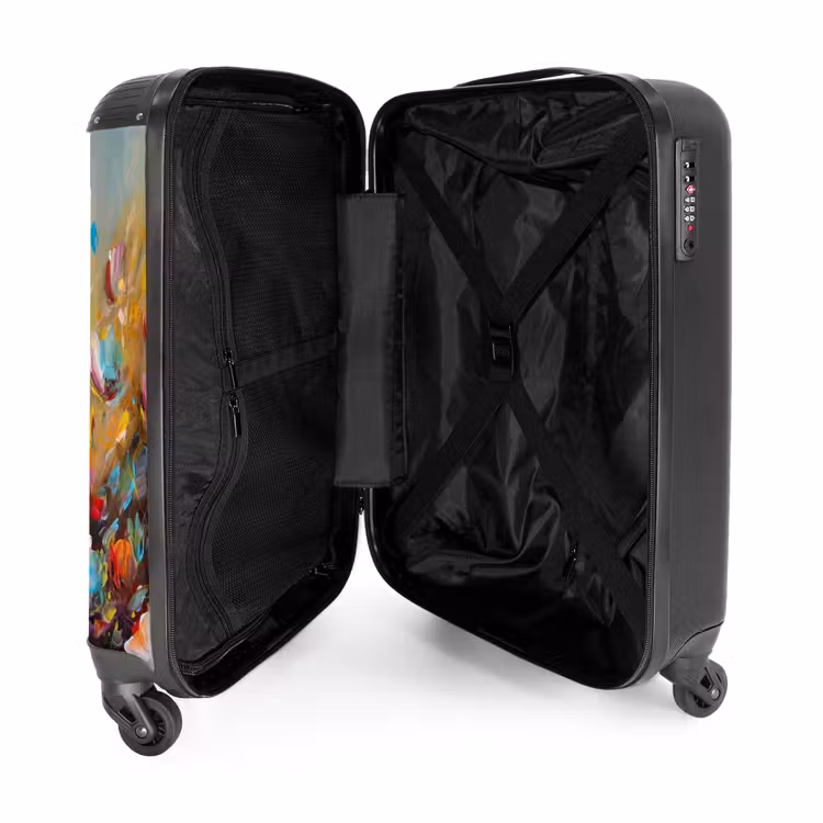 Suitcase - Flowers - Art - Nature - Oil painting — 4