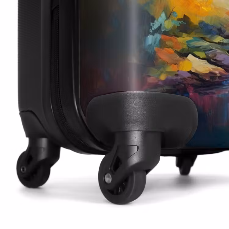 Suitcase - Landscape - Oil painting - River - Colorful — 6