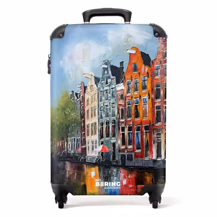 Suitcase - Oil painting - Architecture - Amsterdam - City — 1