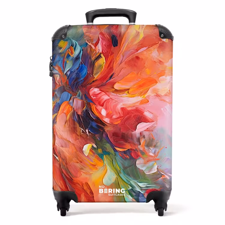 Suitcase - Oil Painting - Art - Abstract - Colorful — 1
