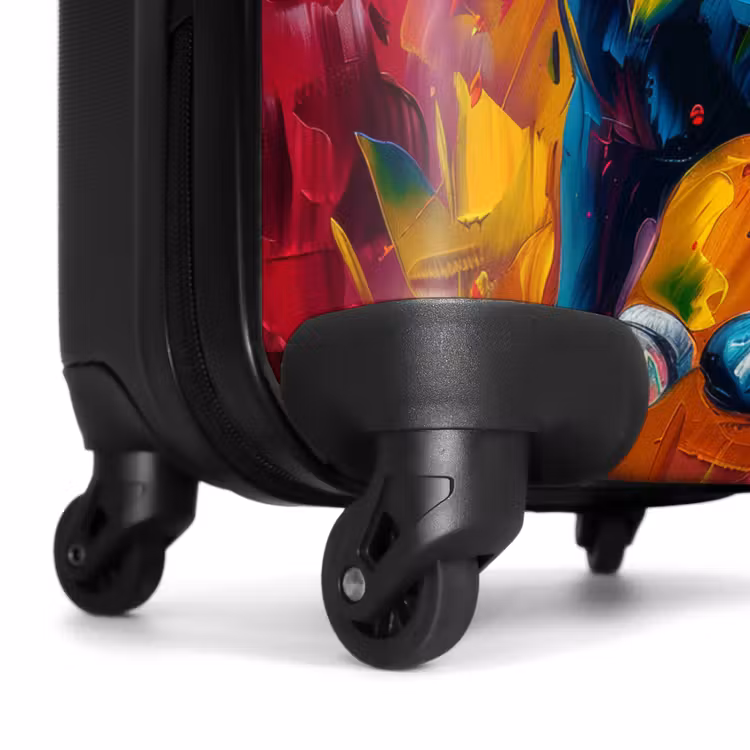 Suitcase - Oil painting artwork of a galloping horse — 6