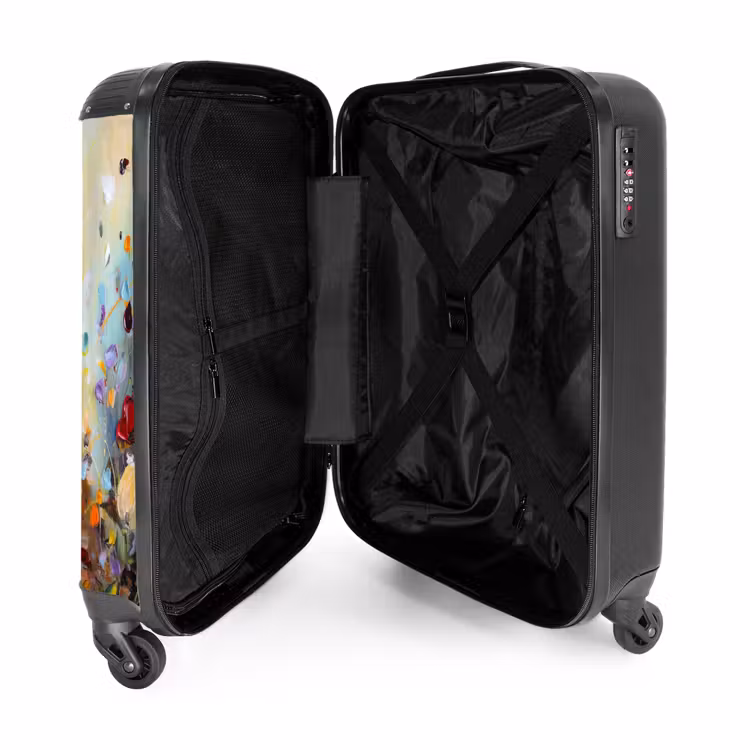 Suitcase - Oil painting - Flowers - Colorful - Nature — 4