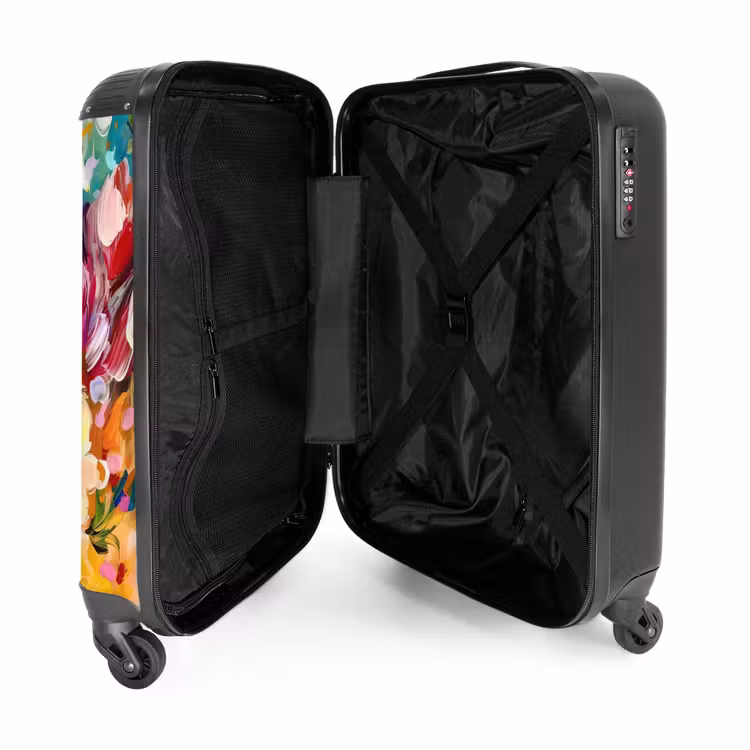 Suitcase - Painting - Oil Painting - Flowers - Rainbow — 4