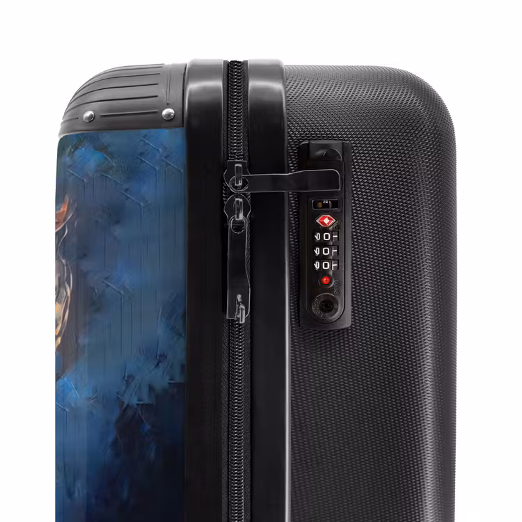 Suitcase - Pig on dark background as oil art — 5