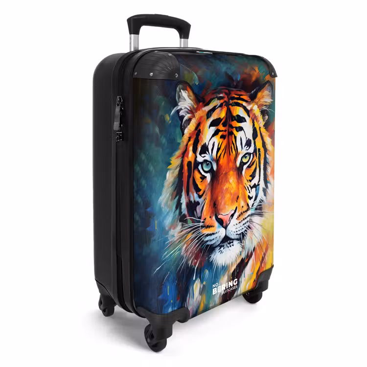 Suitcase - Portrait of a tiger as oil art — 2