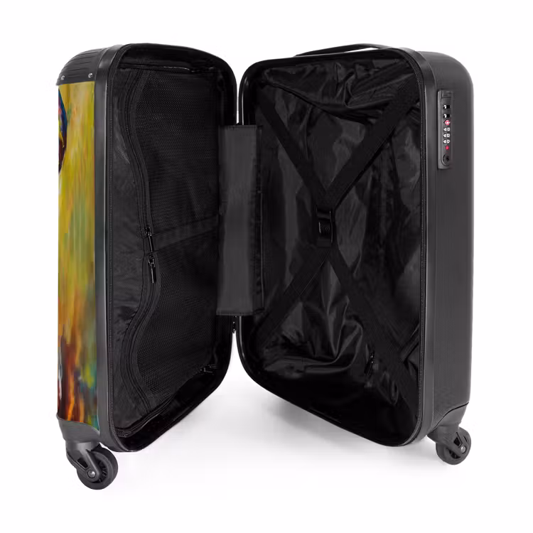 Suitcase - Portrait of an elephant as an oil artwork — 4
