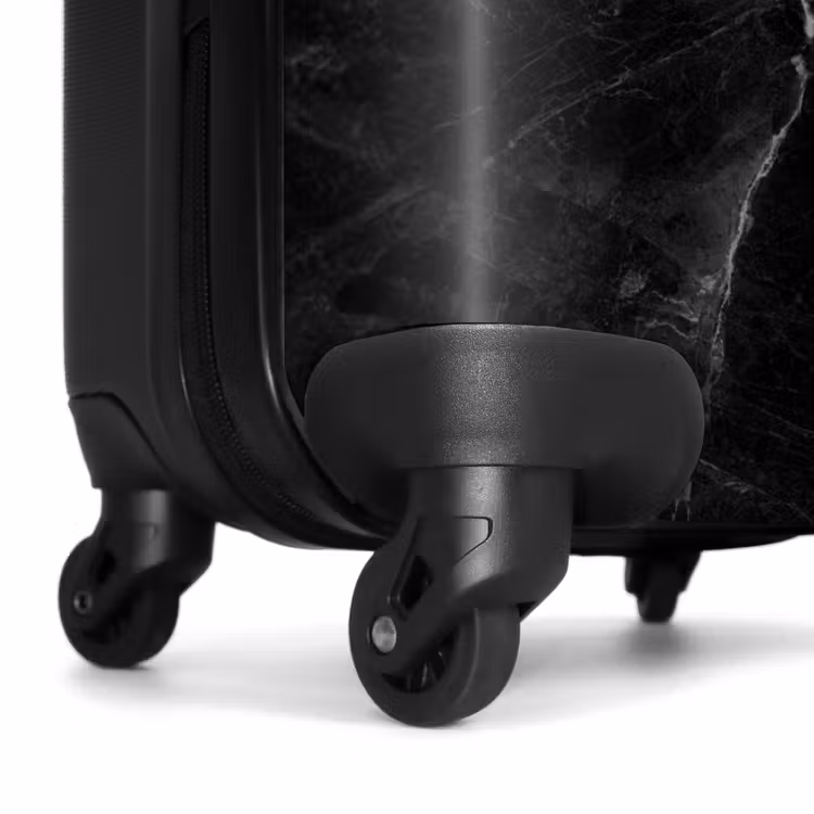 Suitcase - Quotes - Boss - Marble look - Gold - Black — 6