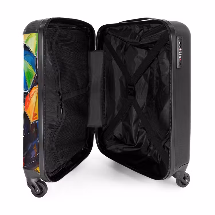 Suitcase - Umbrellas - Painting - Art - Rainbow — 4