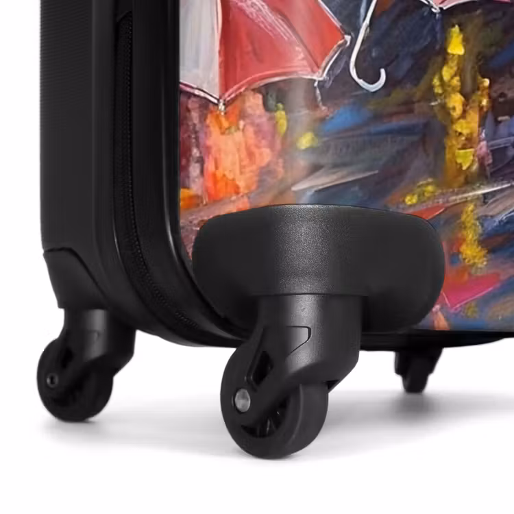 Suitcase - Umbrellas - Painting - Art - Rainbow — 6