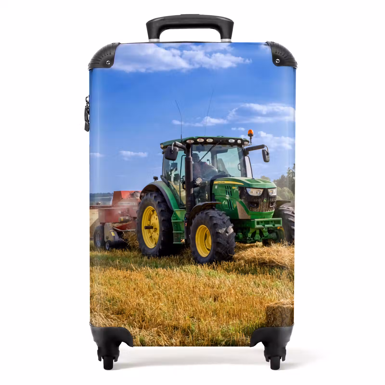 Suitcase - Tractor - Farm - Hay - Field - Sun - Countryside — 1