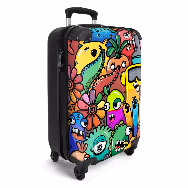Suitcase - Colorful Monster Parade — 2