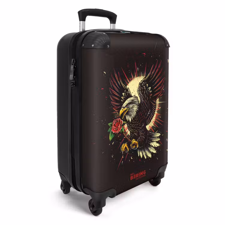 Suitcase - Tattoo style- The Eagle and the Rose — 2