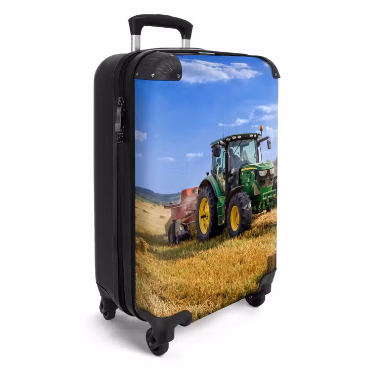 Suitcase - Tractor - Farm - Hay - Field - Sun - Countryside — 2