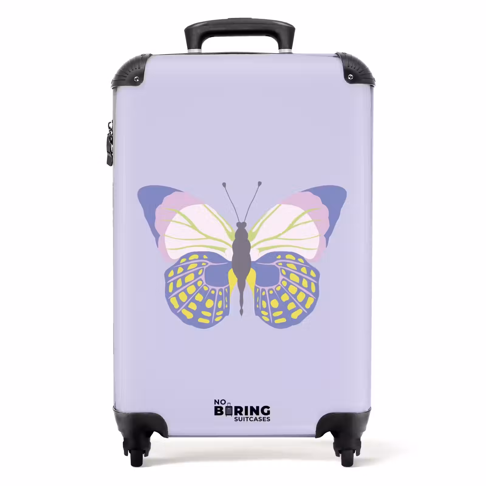 Suitcase - Summer memories - Butterfly on lilac background — 1