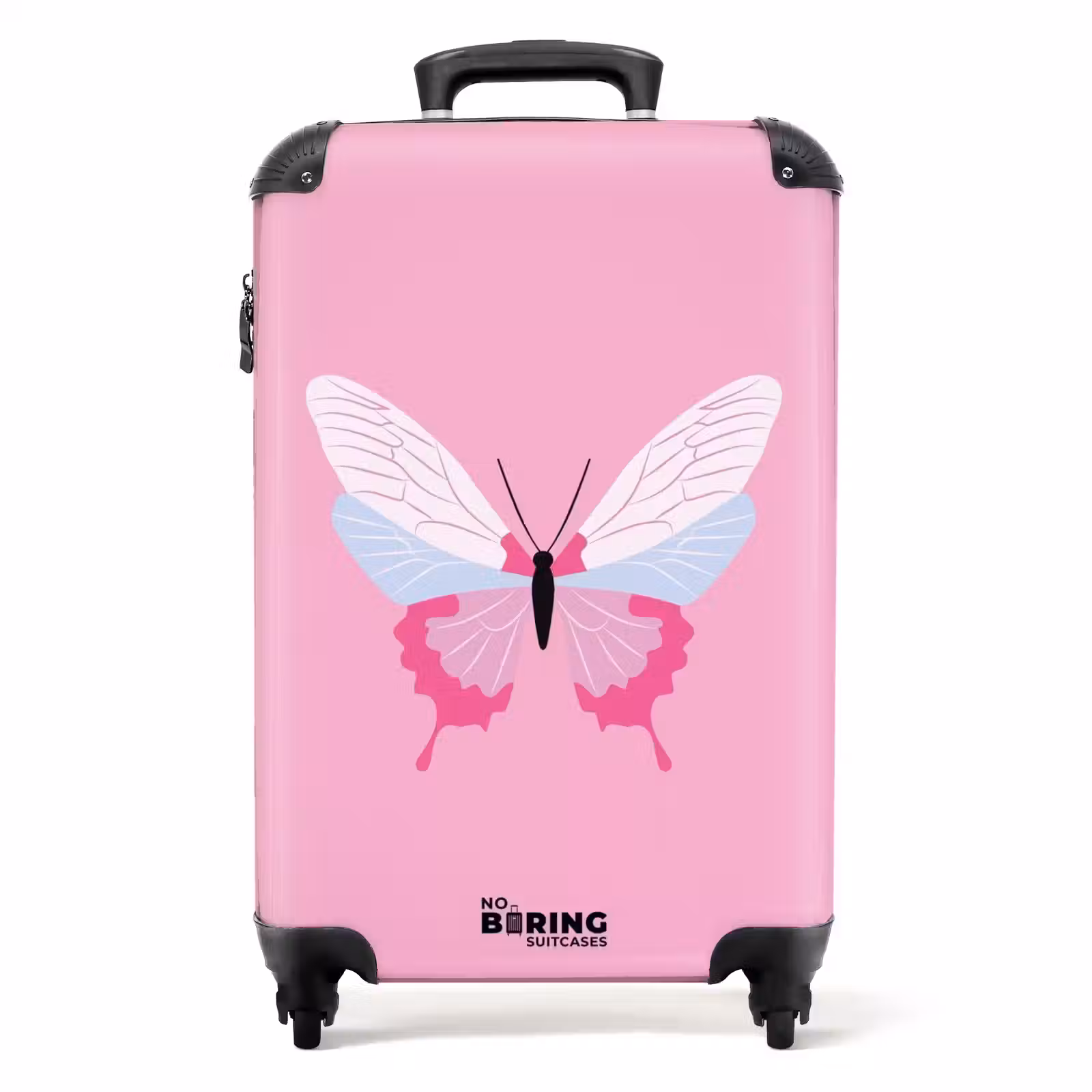 Suitcase - Summer memories - Butterfly on pink background — 1