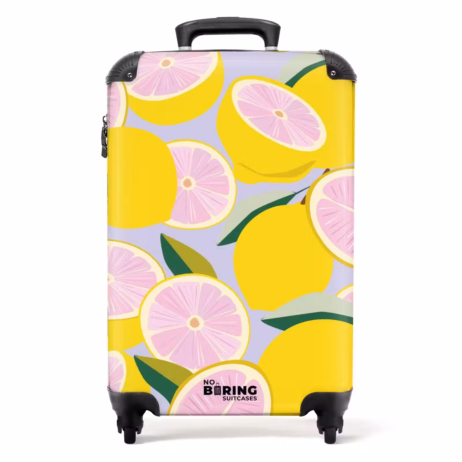 Suitcase - Summer memories - Lemons on a lilac background — 1