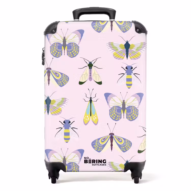 Suitcase - Summer memories - Butterfly and insect pattern — 1