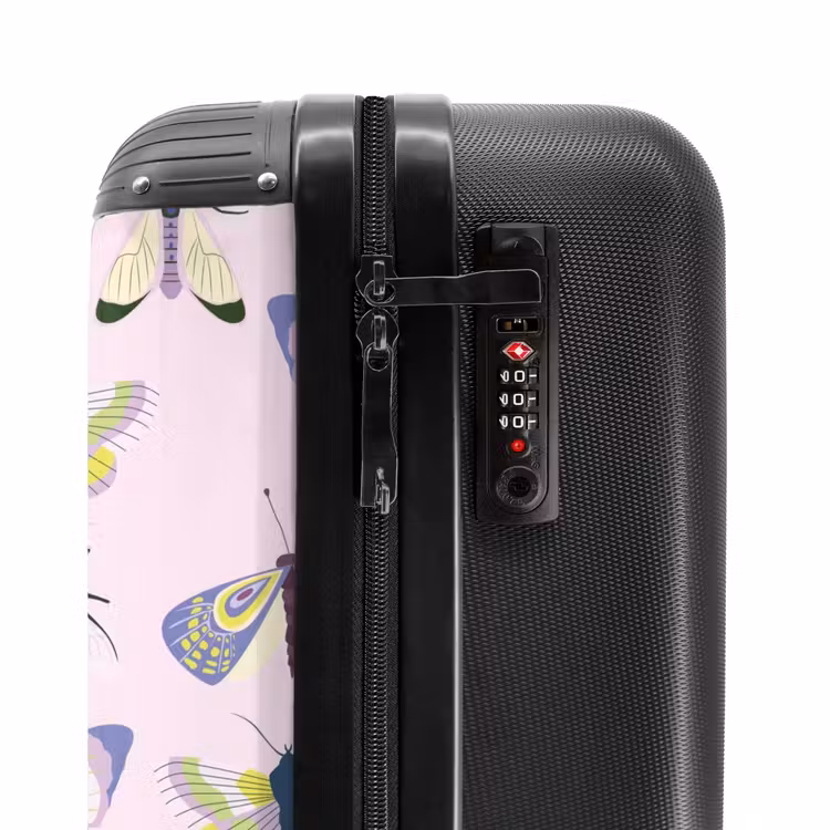 Suitcase - Summer memories - Butterfly and insect pattern — 5