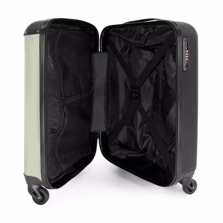 Suitcase - Summer memories - Butterfly with sage green colors — 4