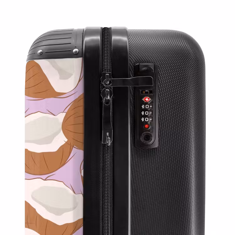 Suitcase - Summer memories - Coconuts on a lilac background — 5