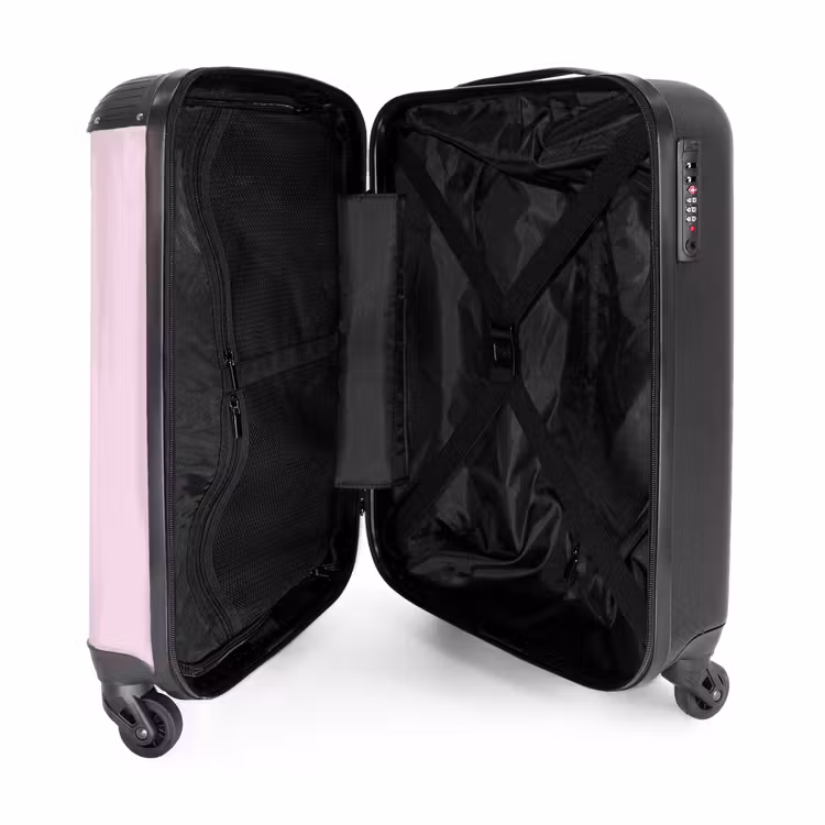 Suitcase - Summer memories - Colorful moth on pink background — 4