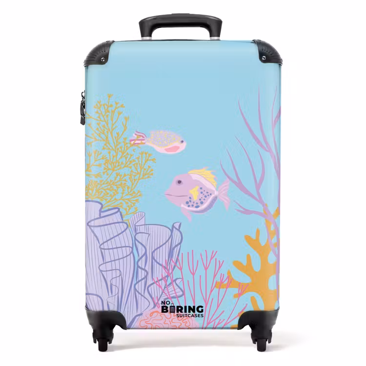 Suitcase - Summer memories - Coral garden in soft colors — 1