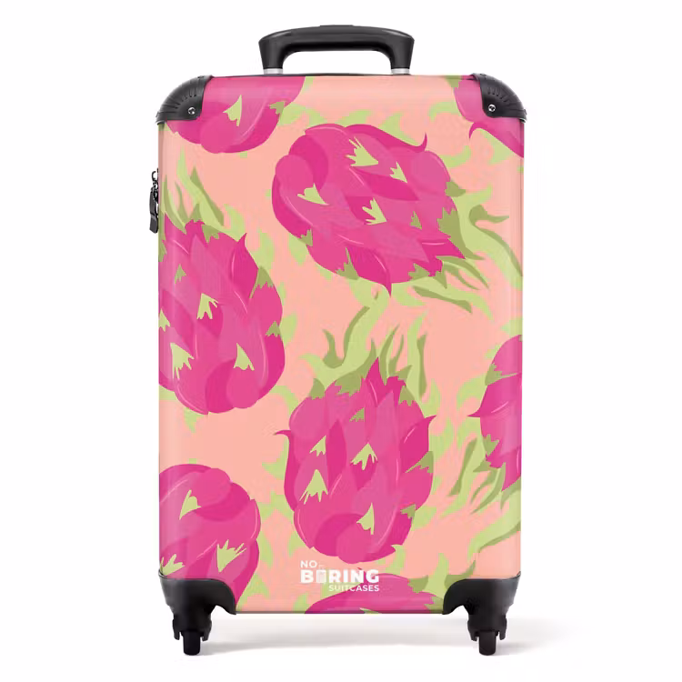 Suitcase - Summer memories - Dragon fruit on a peach background — 1