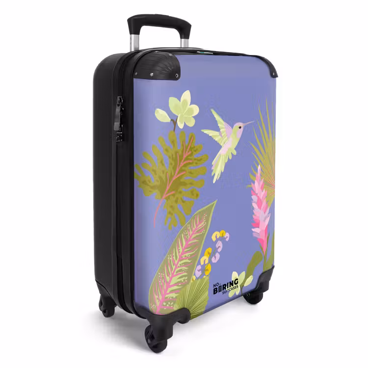 Suitcase - Summer memories - Hummingbird among tropical leaves — 2