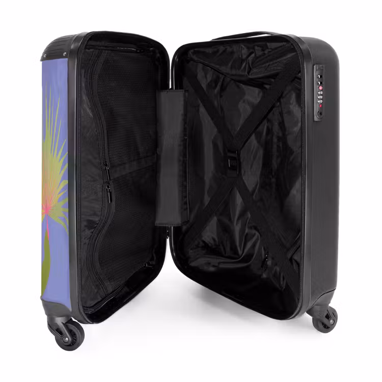 Suitcase - Summer memories - Hummingbird among tropical leaves — 4