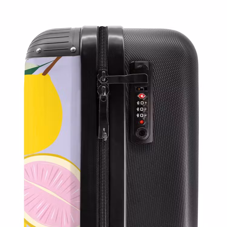 Suitcase - Summer memories - Lemons on a lilac background — 5