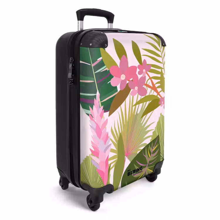 Suitcase - Summer memories - Tropical flowers and leaves — 2