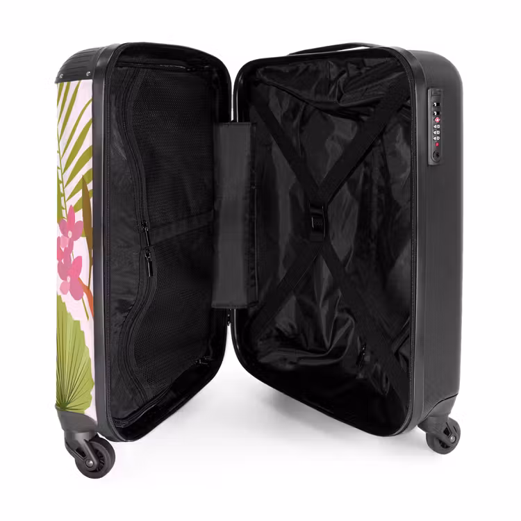 Suitcase - Summer memories - Tropical flowers and leaves — 4