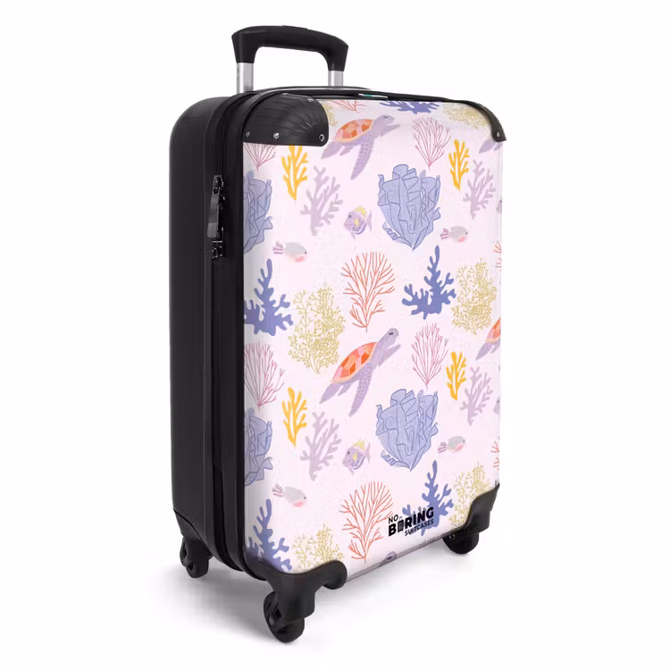Suitcase - Summer memories - Tropical turtle pattern — 2