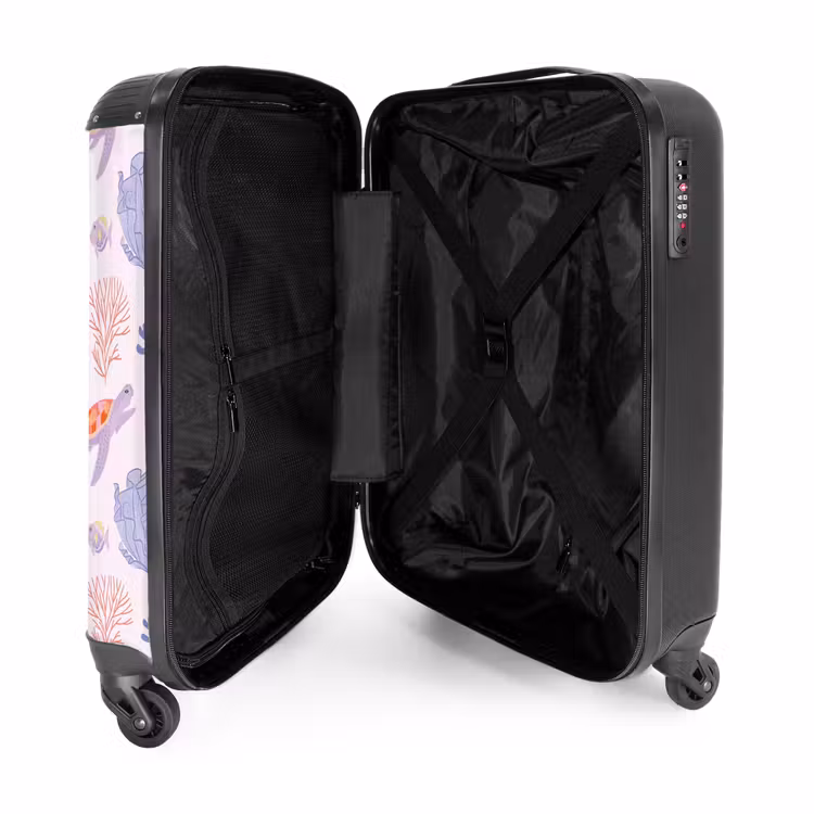 Suitcase - Summer memories - Tropical turtle pattern — 4