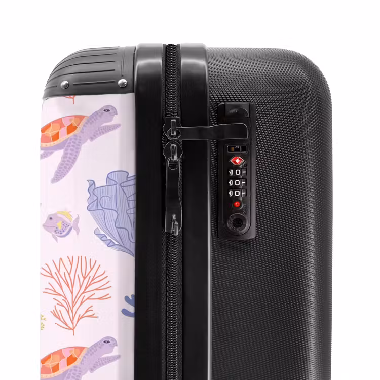 Suitcase - Summer memories - Tropical turtle pattern — 5