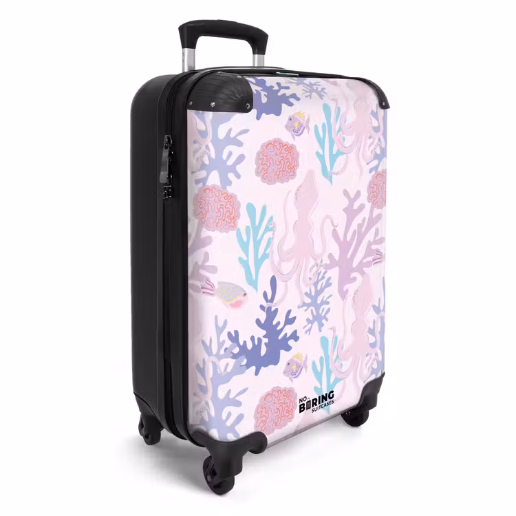 Suitcase - Summer memories - Underwater pattern with colorful animals — 2