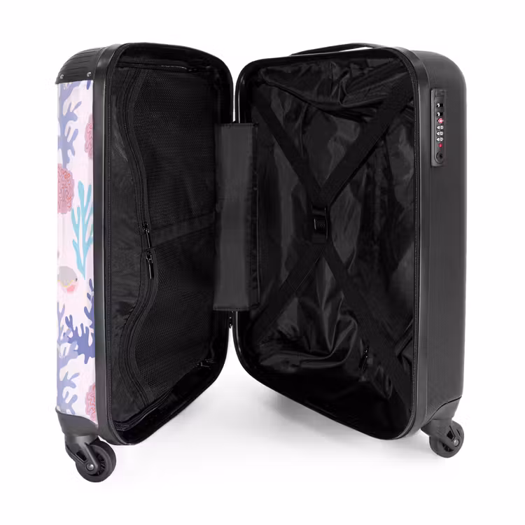 Suitcase - Summer memories - Underwater pattern with colorful animals — 4
