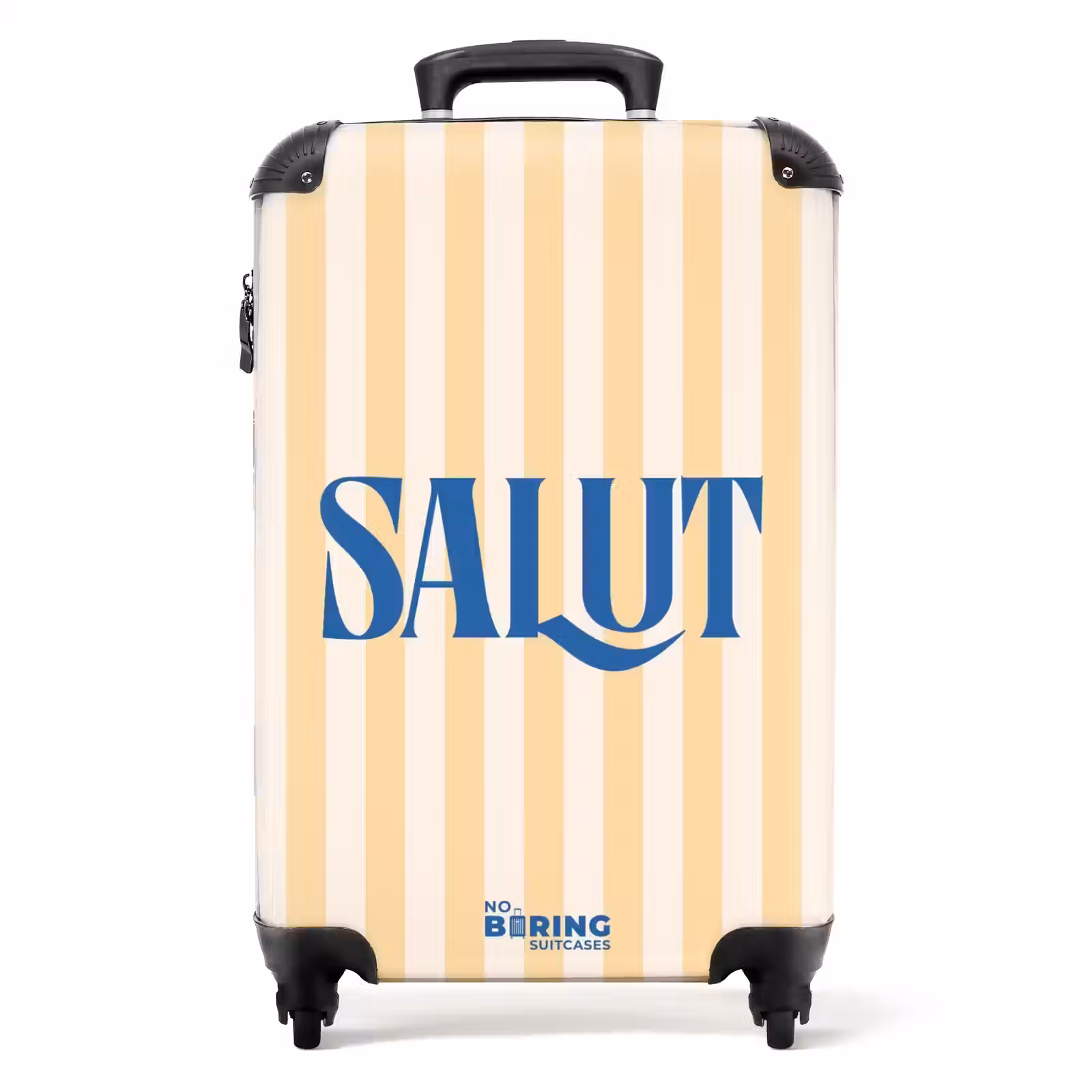 Suitcase - Quotes - Salut light amber and cream white — 1