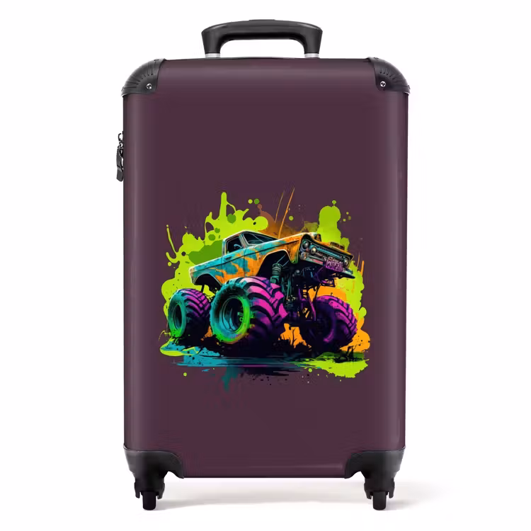 Suitcase - Neon Wheels — 1